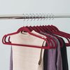 Home Basics Home Basics 10-Piece Velvet Hangers, Burgundy ZOR96131